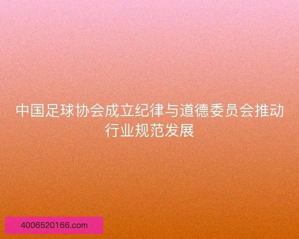 中国足球协会成立纪律与道德委员会推动行业规范发展
